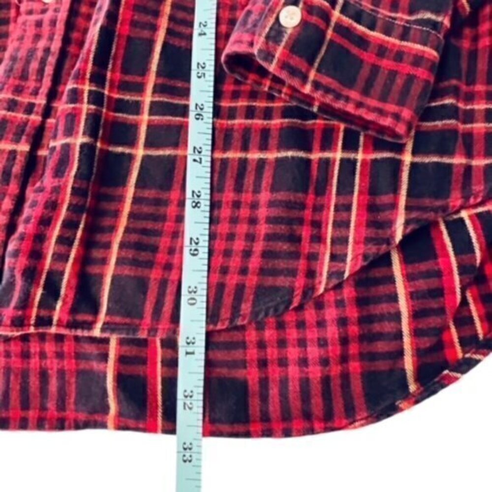 Ralph Lauren Blake Flannel Shirt Men's Size Large Red Blue Plaid Long Sleeve - Picture 9 of 9